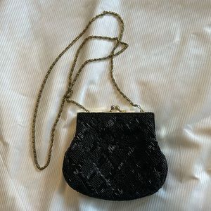 Vintage, La Regale beaded black purse.